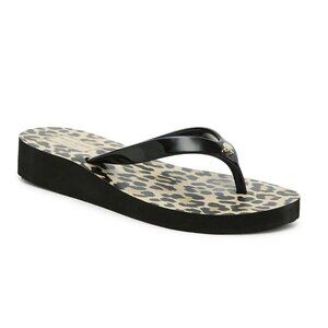 KATE SPADE New York Milli Wedge Flip Flop Thongs Leopard